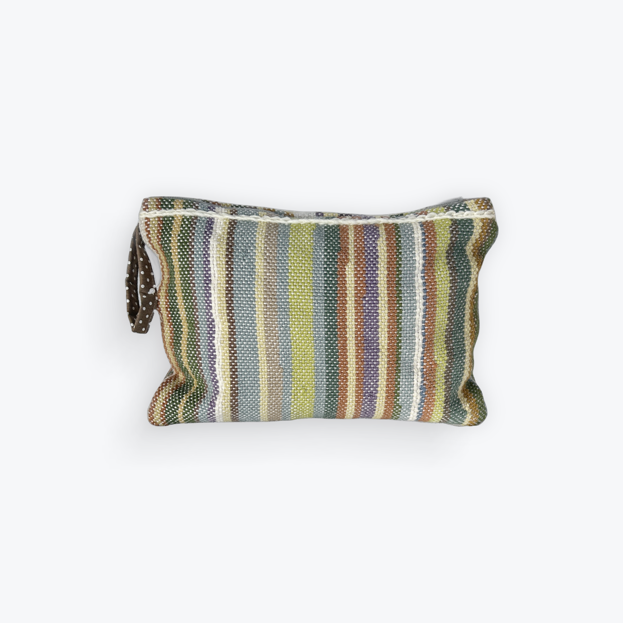Handwoven zippered pouch