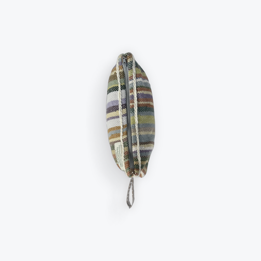 Handwoven zippered pouch