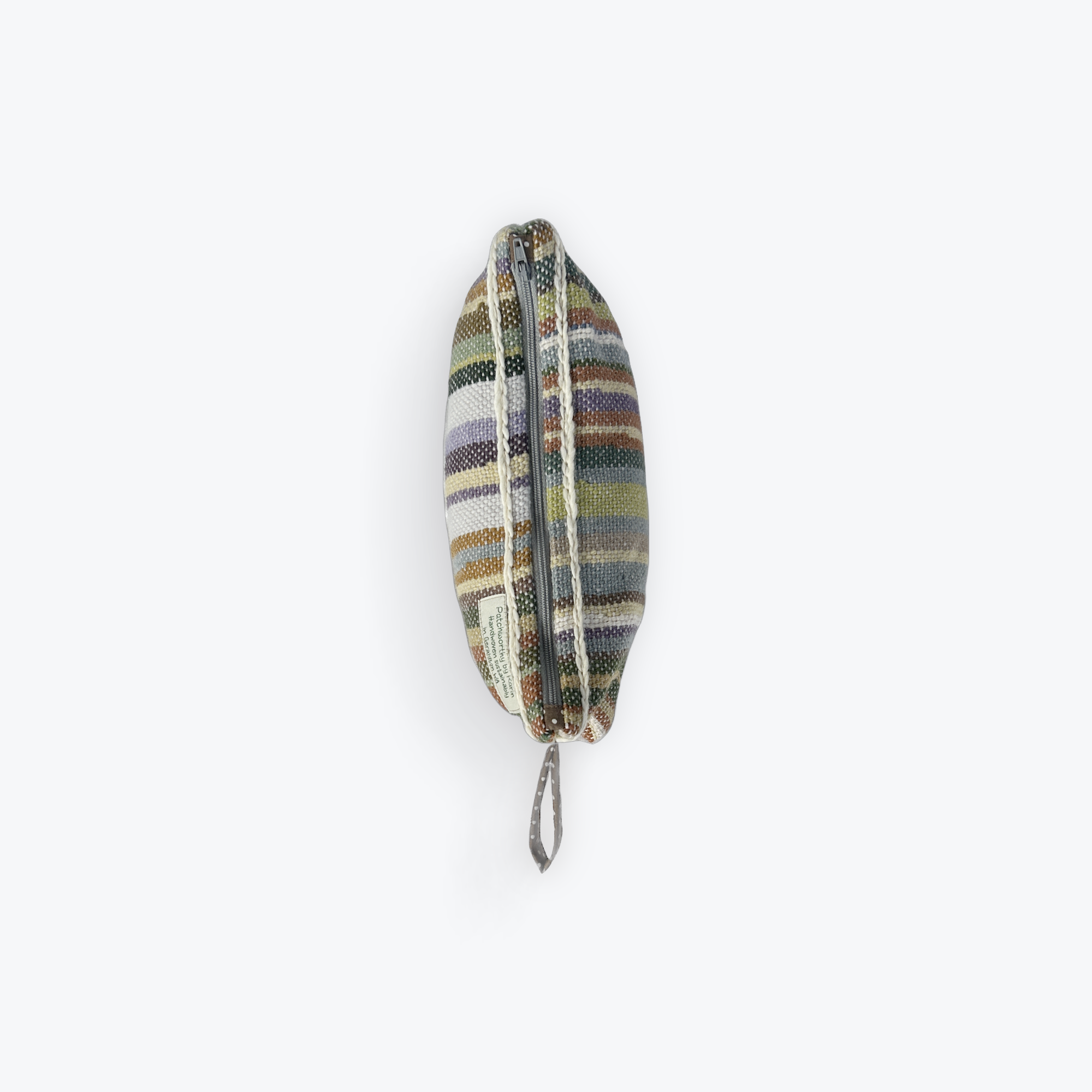 Handwoven zippered pouch