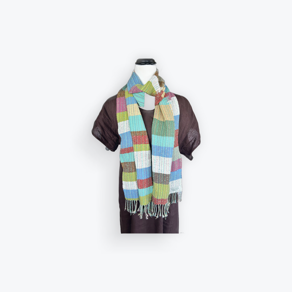 Handwoven cotton scarf