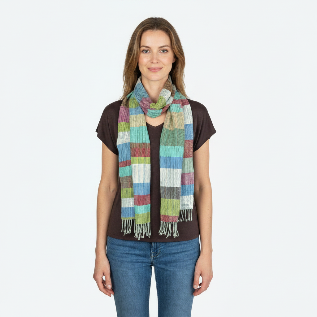 Handwoven cotton scarf